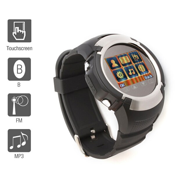  MQ222 - 1.33 Inch Watch Cell Phone (FM, Bluetooth, MP3 MP4 Player)