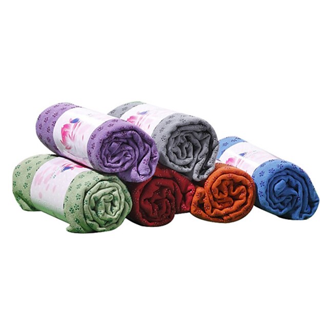  blomst design anti slip polyester yogamåtte håndklæde egnethed håndklæde