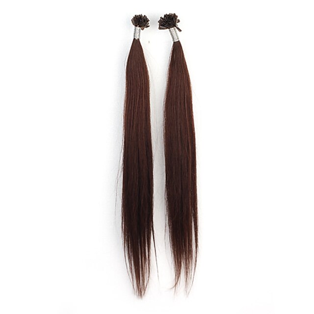  16 Inch Keratin Pre-bonded Nail-tip Indian Remy Hair Extensions 26 Colors Available 