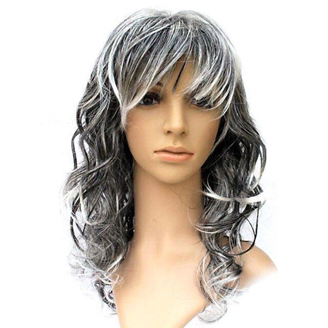  Capless Long Synthetic Curly Costume Party Wig