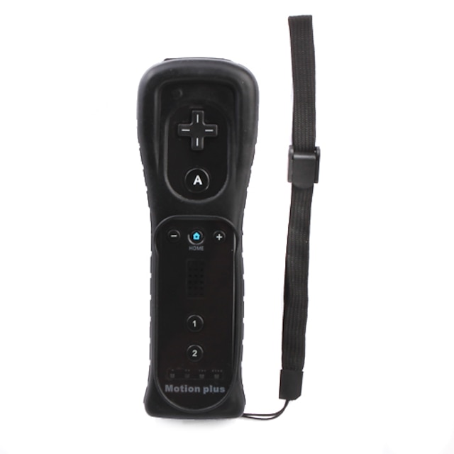  plus telecomanda cu silicon caz pentru Wii / Wii U (negru)