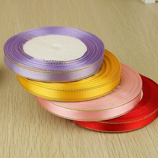  Solid Colored Satin Wedding Ribbons Piece/Set Satin Ribbon Decorate favor holder / Decorate gift box