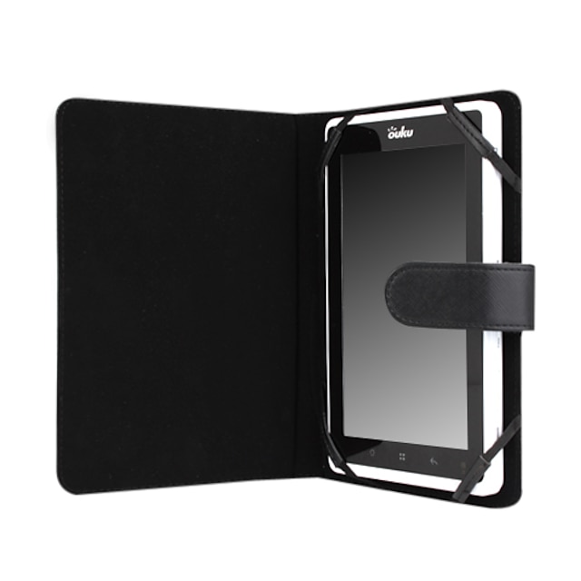  Synthetic Leather Case Cover with Stand for 7 Inch Tablet PC - Black