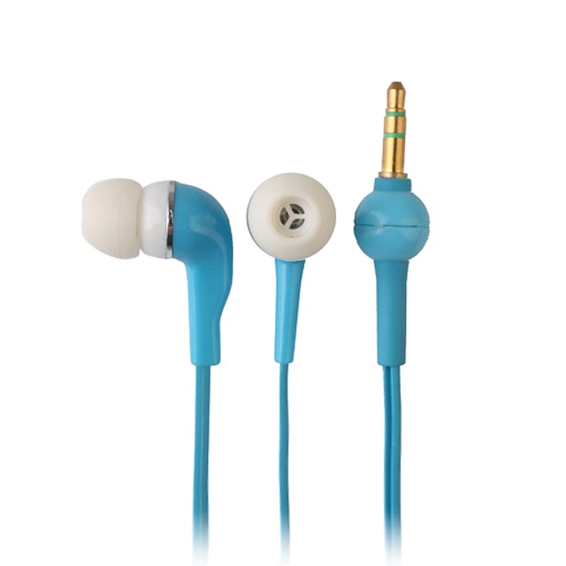  elegant van hoge kwaliteit oordopjes, 1,2 m kabel, 3,5 mm (blauw)