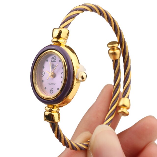  Женские Модные часы Наручные часы Часы-браслет Кварцевый Группа Разноцветный