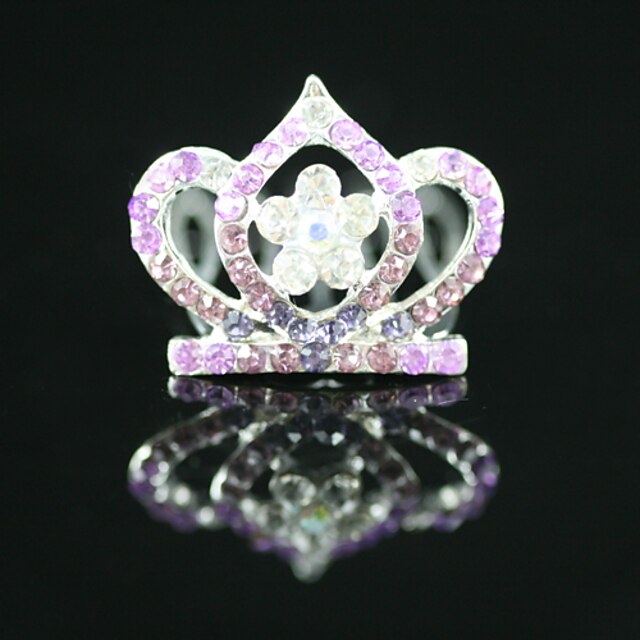  smukke cz cubic zirconia bryllup blomsterpige tiara flere farver