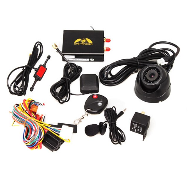  Real-Time Car GPS Tracker (GSM, Camera, Remote Control)