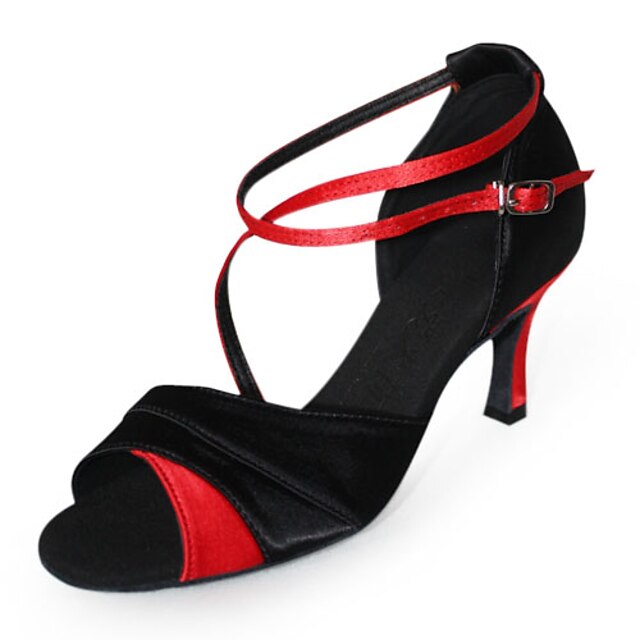  Women‘s Dance Shoes Latin/Ballroom Satin Stiletto Heel Multi-color