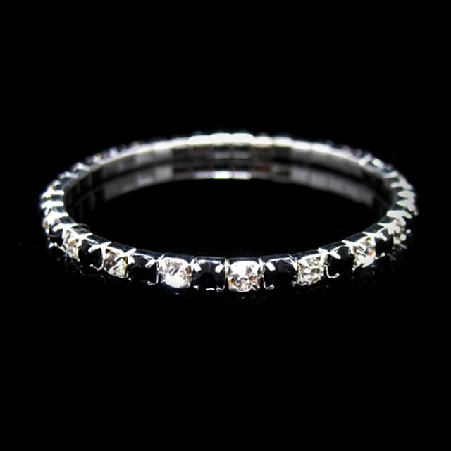 Clear Black Tennis Classic Alloy Bracelet Jewelry For Wedding Party Gift
