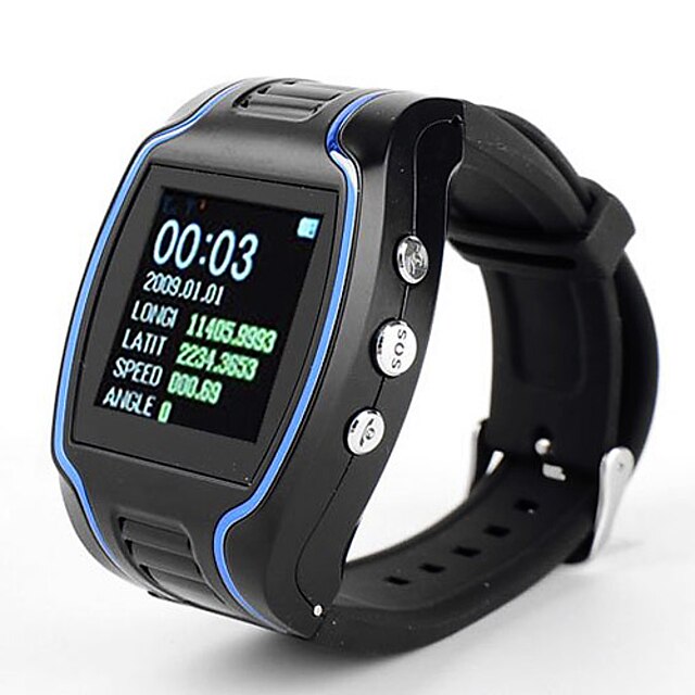  Quadband-Armbanduhr-Handy mit SOS-Taste und GPS-Tracker (1,5 Zoll LCD-Bildschirm)