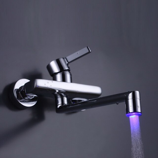  Kitchen faucet - Contemporary Chrome Wall Mounted