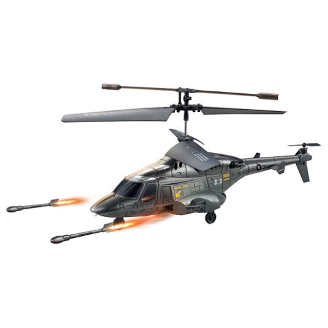  U810A Fire Missile Infrared Remote Control Helicopter for iPhone / iPod / iPad / Android