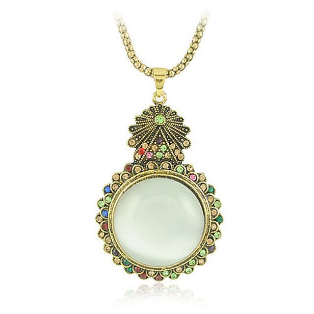  White Opal Alloy Necklace Jewelry For Party Special Occasion Birthday Gift Daily