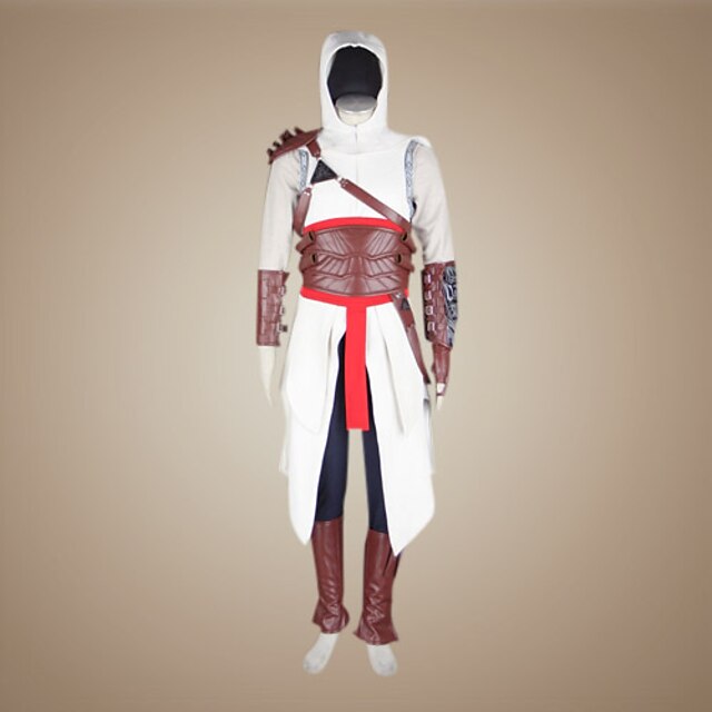  Inspired by Cosplay Altair Video Game Cosplay Costumes Cosplay Suits Long Sleeves Coat Shirt Pants Gloves Belt Mask Pocket Strap