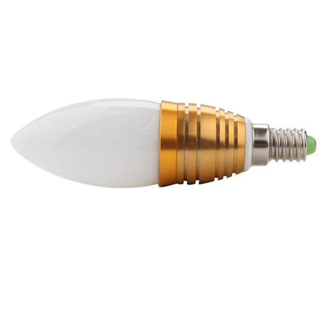  E14 hvid 1-LED lys formet pære (E14 stik, 3W, 180lm ,90-265V)