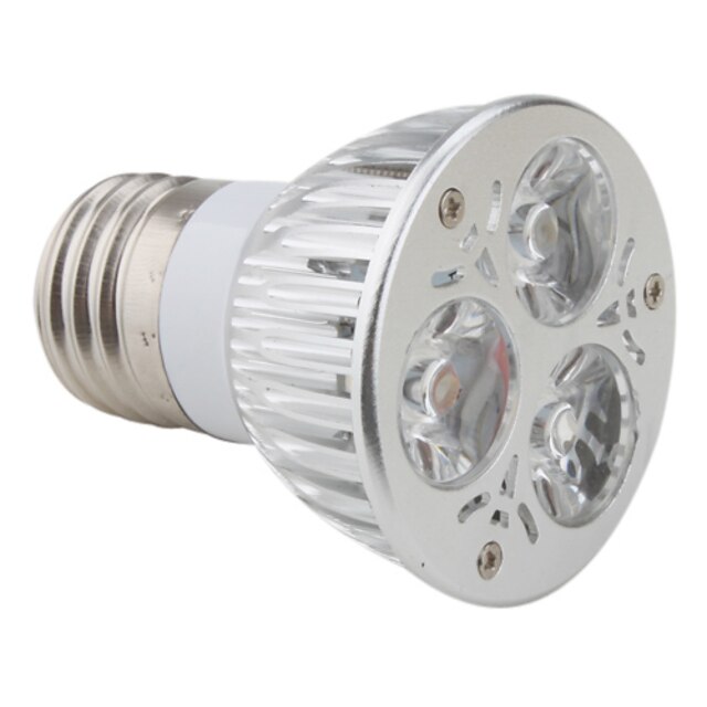  E27 3W 3 * 1W lämmin valkoinen 3000-3500K 240-270lm LED Spot lamppu (85-265V)