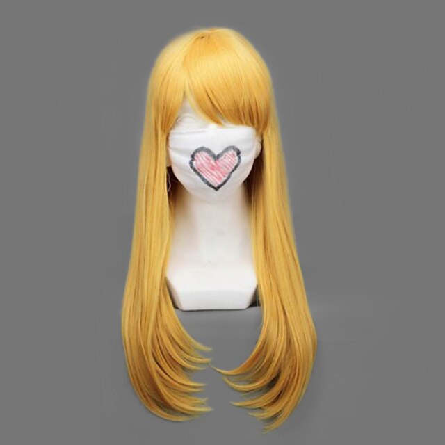  Fairy Tail Lucy Heartfilia Cosplay Wigs Women's 24 inch Heat Resistant Fiber Anime Wig