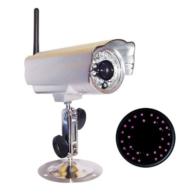  Waterproof All Metal Outdoor IP Wireless Camera, 24 IR Night Vision LED