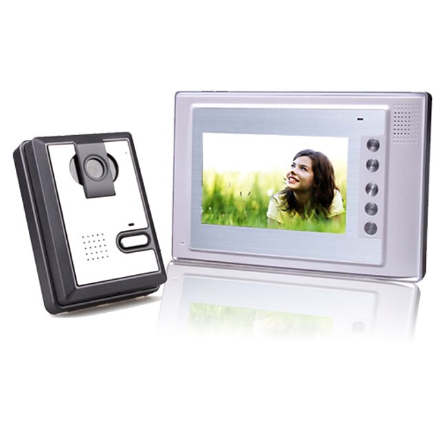  7 inch kleuren TFT LCD video deurtelefoon met vierkante waterdichte camera (420 TVL)