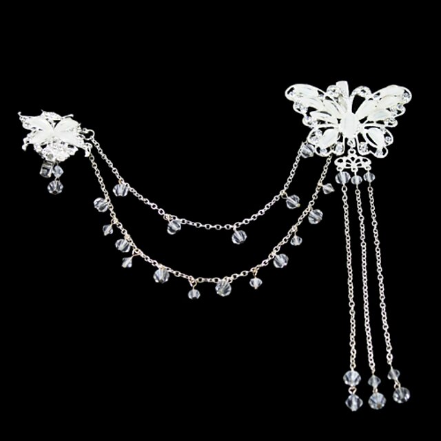  Acrylic / Alloy Flowers with 1 Wedding / Special Occasion / Outdoor Headpiece