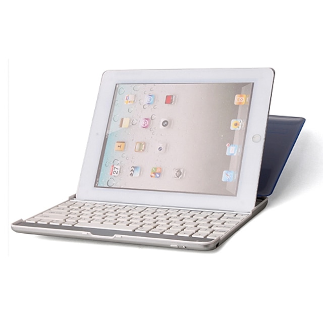  teclado bluetooth móvil para iPad2 (tapa de color púrpura)