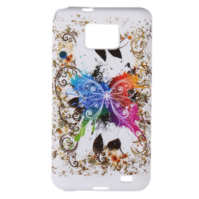  Butterfly TPU Gel Silicone Back Case Cover For Samsung Galaxy S2 i9100