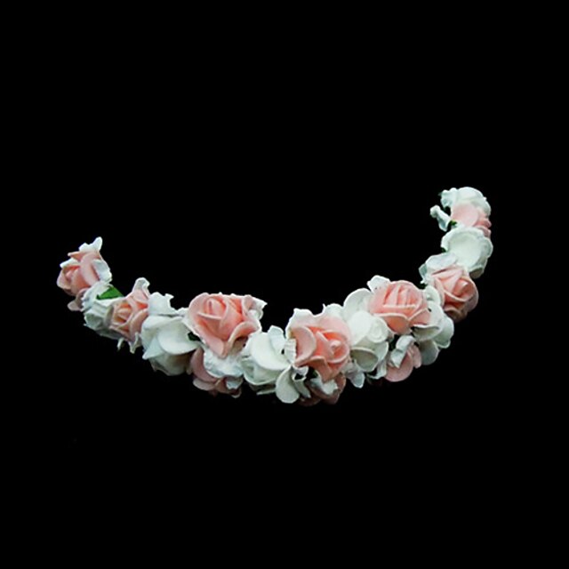  Women's Flower Girl's Foam Headpiece-Wedding Special Occasion Flowers