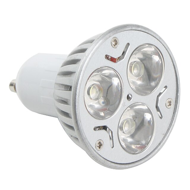  270lm GU10 Focos LED MR16 3 Cuentas LED LED de Alta Potencia Blanco Natural 85-265V