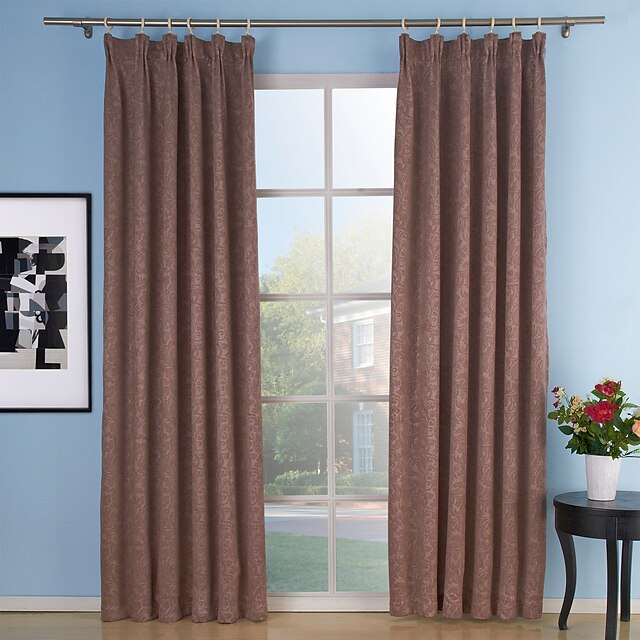  Custom Made Blackout Curtains Drapes Two Panels  Purple / Embossed / Living Room