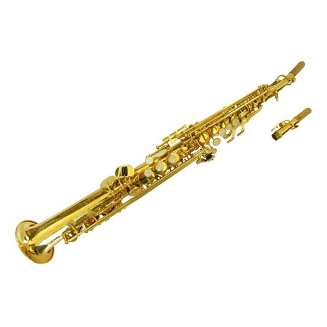  Saxofon Soprano Saxophone Bb Suport Deget Ajustabil, Gravate Manual Student