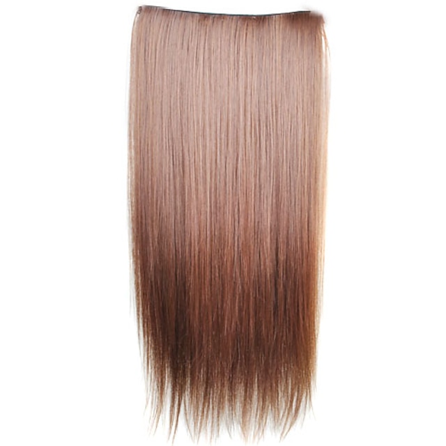  Human Hair Extensions Straight Synthetic Hair 23 inch Hair Extension Daily