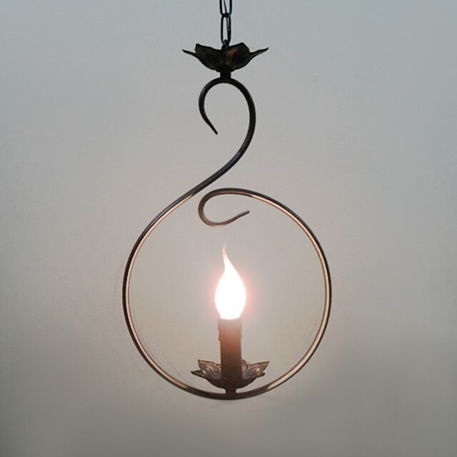  Style mini Lampe suspendue Bronze Rustique 110-120V / 220-240V