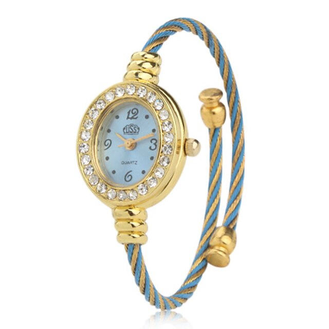  Women's Metal Analog Quartz Bracelet Watch (Blue) Cool Watches Unique Watches
