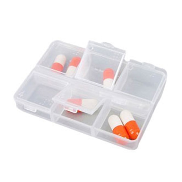  Travel Pill Box/Case Rectangular Portable for Travel Accessories for Emergency