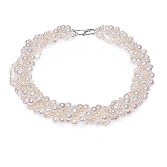  Perle Perle Alb Maro Roz Deschis Coliere Bijuterii Pentru Nuntă Petrecere Aniversare Zi de Naștere Cadou Zilnic / Logodnă