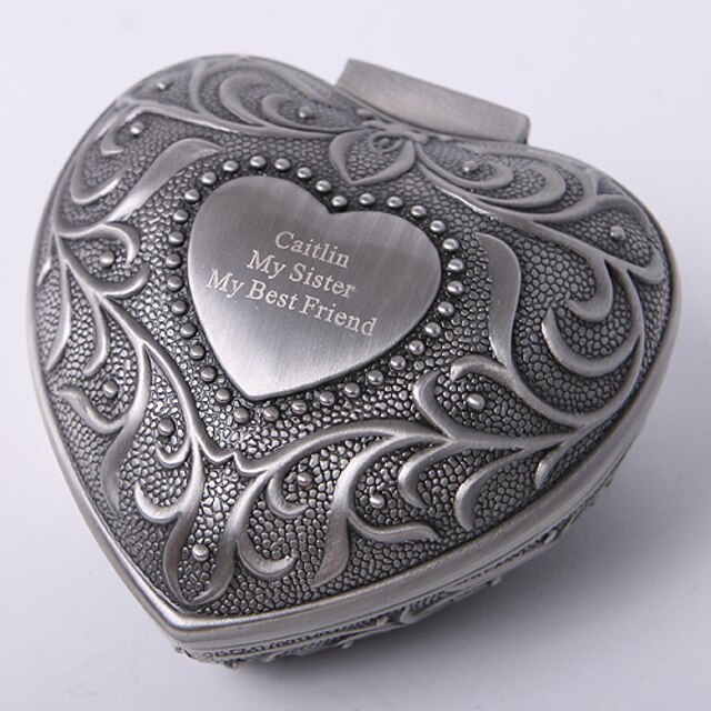  Personalized Vintage Tutania Heart Design Jewelry Box Elegant Style