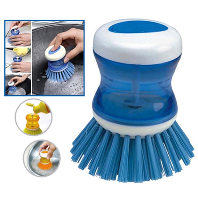  Kitchen Cleaning Supplies Plastic Cleaning Brush & Cloth Tools 1pc