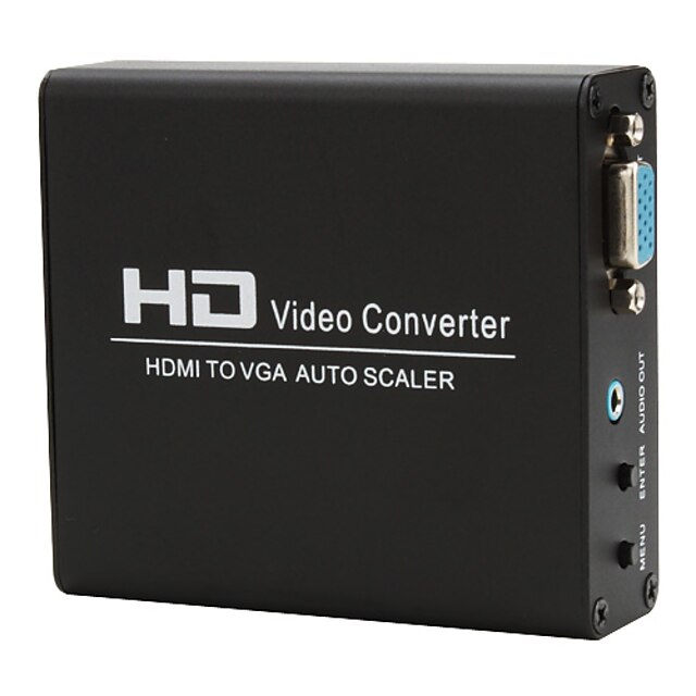 HD Video V1.3 HDMI to VGA Scaler Converter Box (Black) 2023 US 46.79
