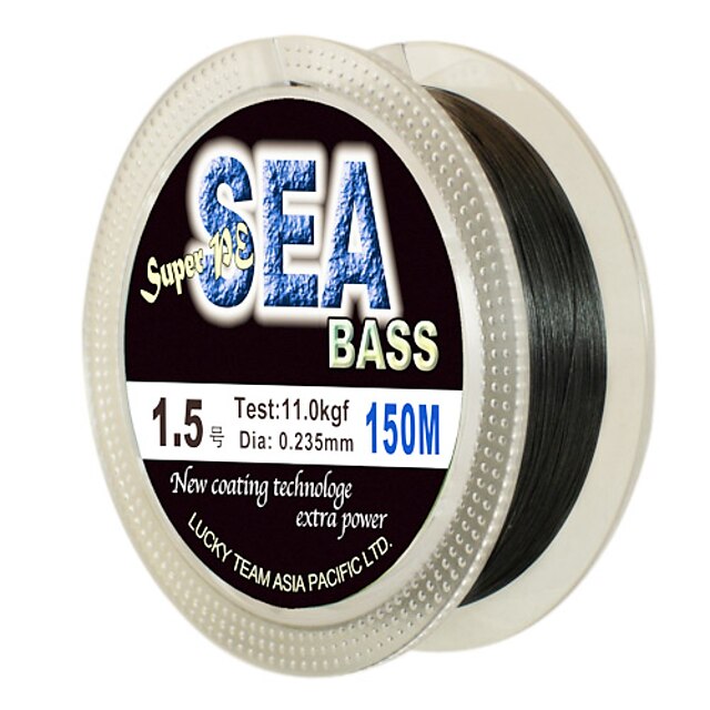  Sea Bass-PE Fishing Line 150m (Black)