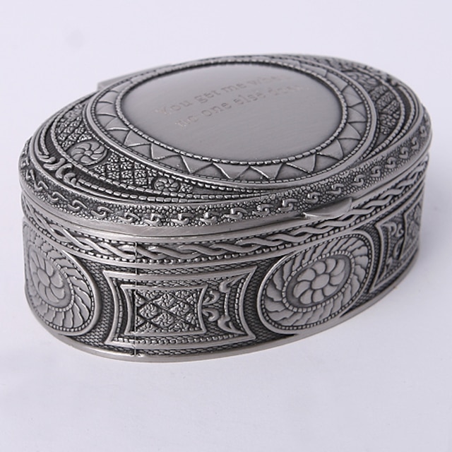  caixa de jóias oval personalizadas tutania vintage estilo feminino clássico
