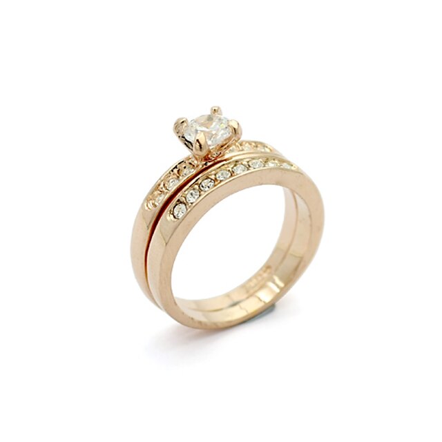 Diamant verzierte Gilt Ring (goldene)