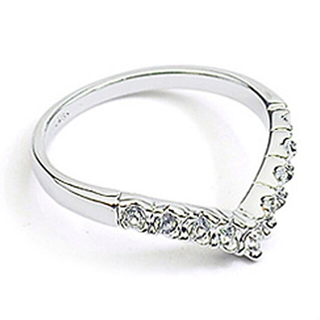  טבעת הטבעת קריסטל מוזהב כסף קריסטל יהלום מדומה סגסוגת לב אהבה אבני מזלות / בגדי ריקוד נשים