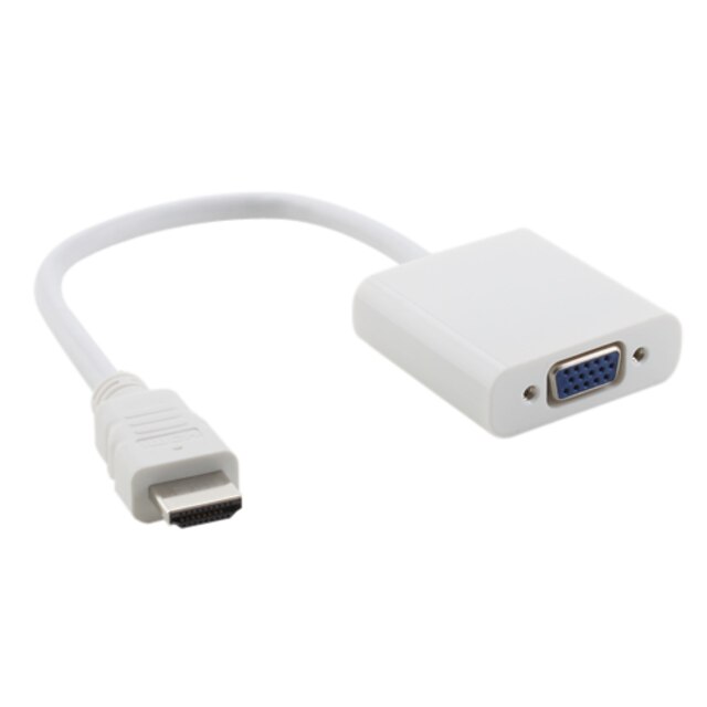  v1.3 HDMI han til vga kvindelige tilslutning adapter kabel (20 cm)