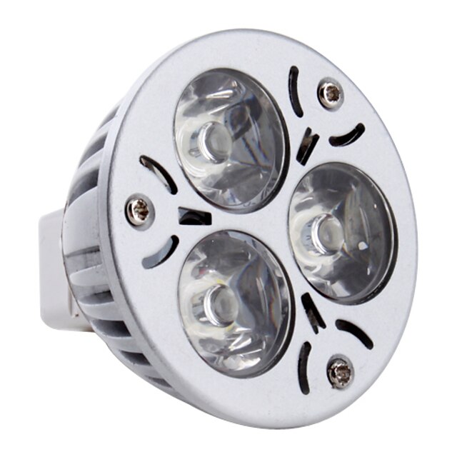  3 W LED-kohdevalaisimet 260-300 lm GU5,3(MR16) MR16 3 LED-helmet Teho-LED Neutraali valkoinen 12 V