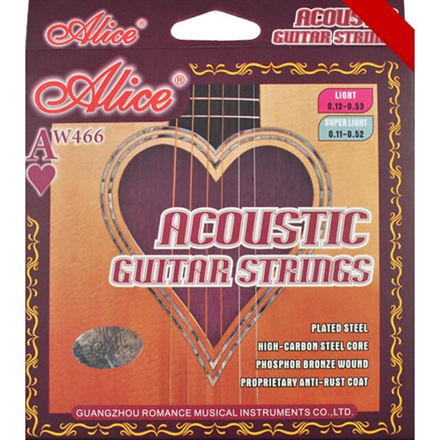  Алиса - (aw466-SL) стали акустические гитарные струны (011-052)