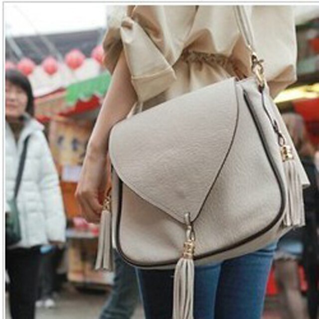  retro pomponem cross-body bag (27cm * 9cm * 22cm)