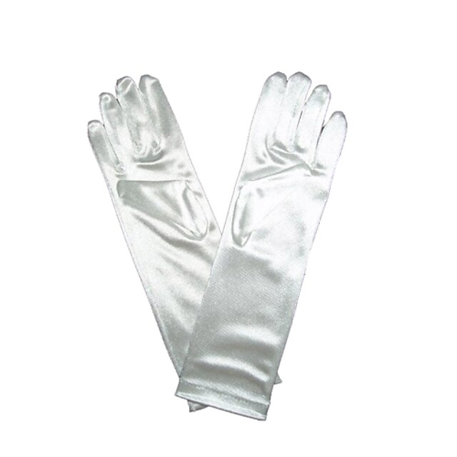  Ellebooglengte Vingertoppen Handschoen Satijn Bruidshandschoenen / Feest/uitgaanshandschoenen Lente / Zomer / Herfst