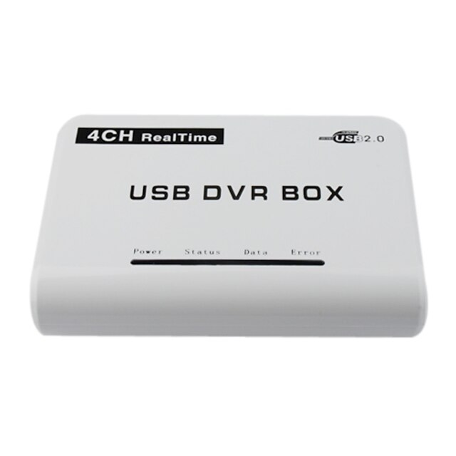  4-csatornás valós idejű USB DVR doboz biztonsági kamera számítógéphez