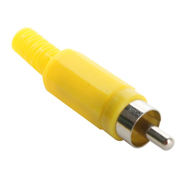  jl0883 132 rca connecteur jack (jaune, 20 pièces par paquet)