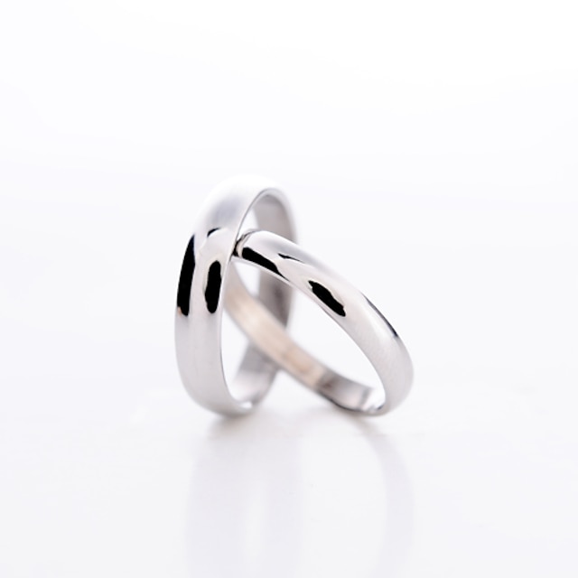  Women's Couple's Statement Ring Ring Platinum Plated Love Fashion Daily Jewelry